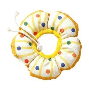 Colar protetor macio tipo donut para cães e gatos