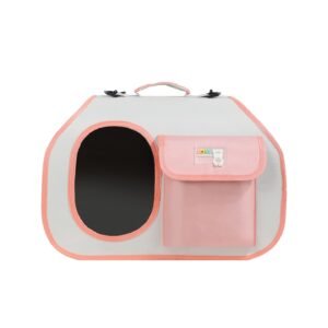 Bolsa dobrável e ventilada para transporte de gatos