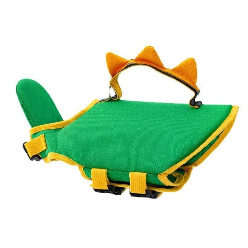 Detalhe de colete salva-vidas para cães com alça e modelos divertidos — imagem 6