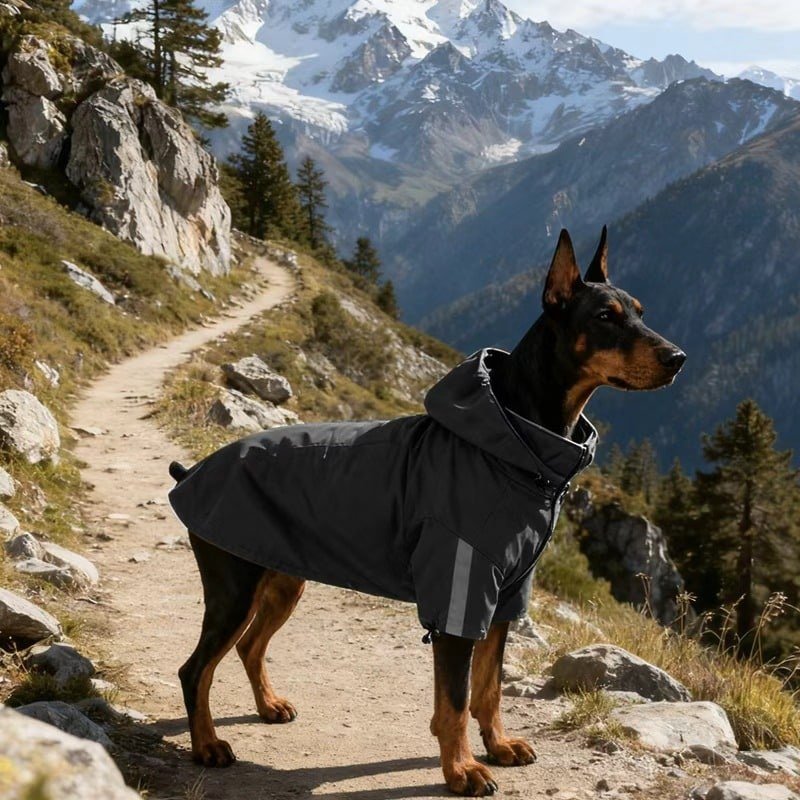 Jaqueta corta-vento impermeável para cães
